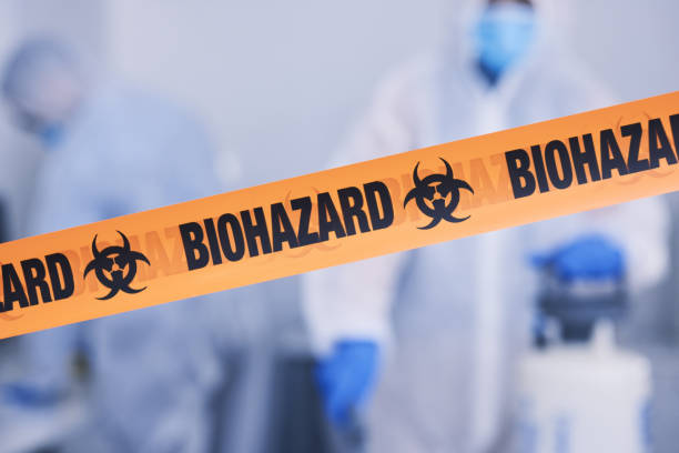 Professional Biohazard Cleanup technician working in Milltown, NJ